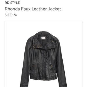 Faux Leather Rd Style Jacket